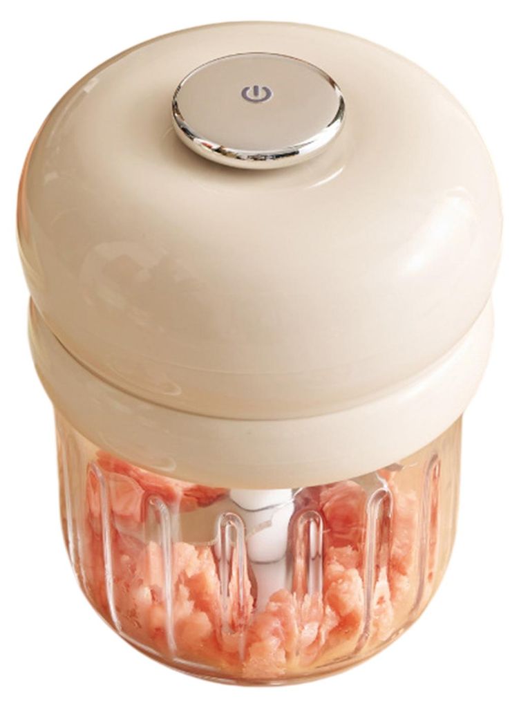 Elektrischer Knoblauchzerkleinerer, Mini-Küchenmaschine für Fleisch und Gemüse, 350 ml, wiederaufladbarer Knoblauchzerkleinerer für die Küche