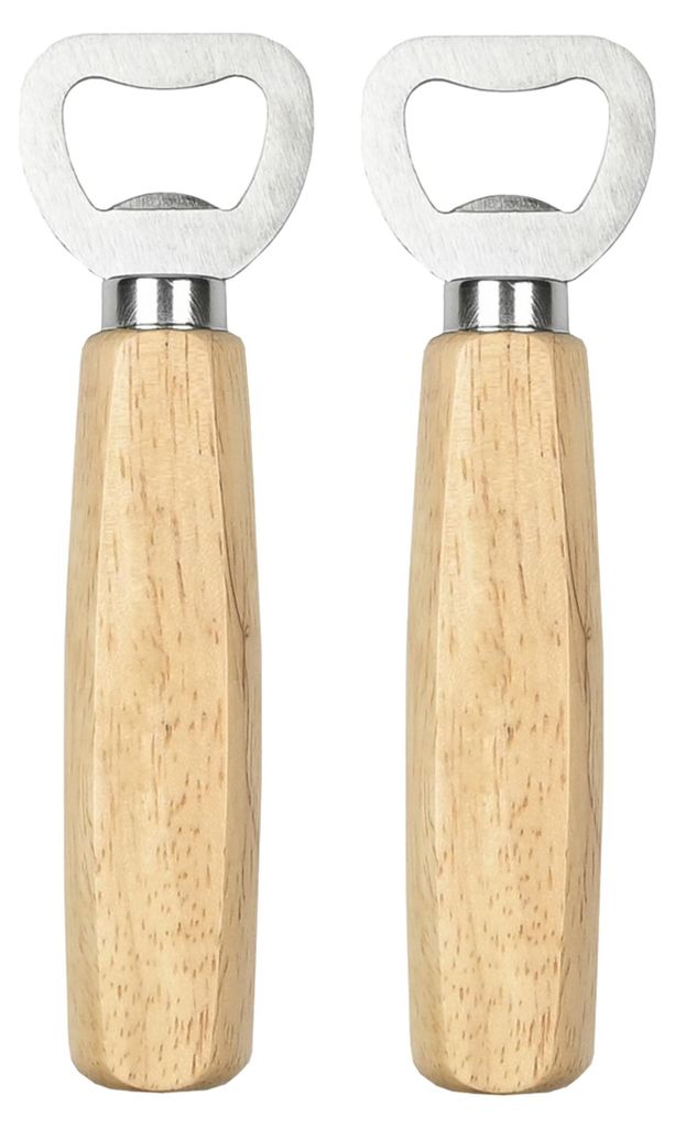 2x Flaschenöffner Kapselheber Bieröffner Holzgriff Kronkorkenöffner Heber Öffner