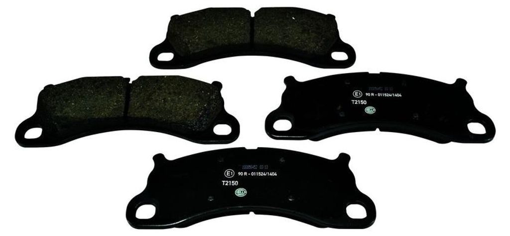 Bremsbelagsatz Scheiben mit Verschleißwarnung 17,6 mm HELLA für u.a. PORSCHE 911