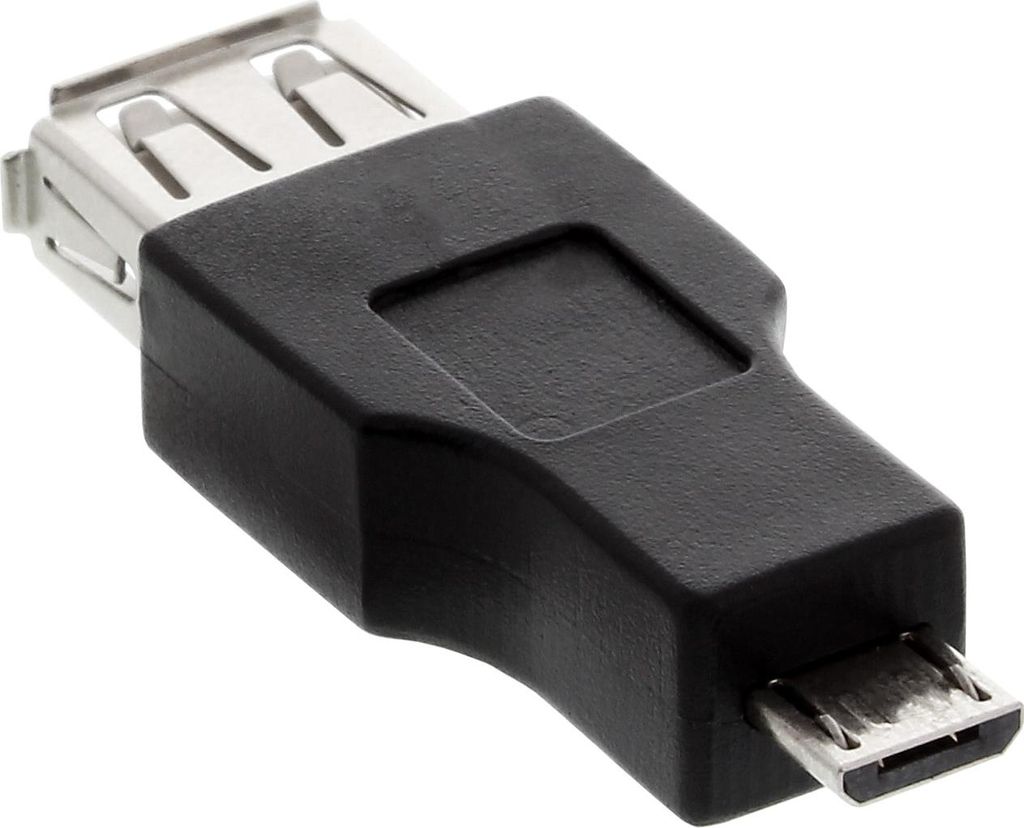 InLine Micro-USB OTG Adapter, Micro-B Stecker an USB A Buchse