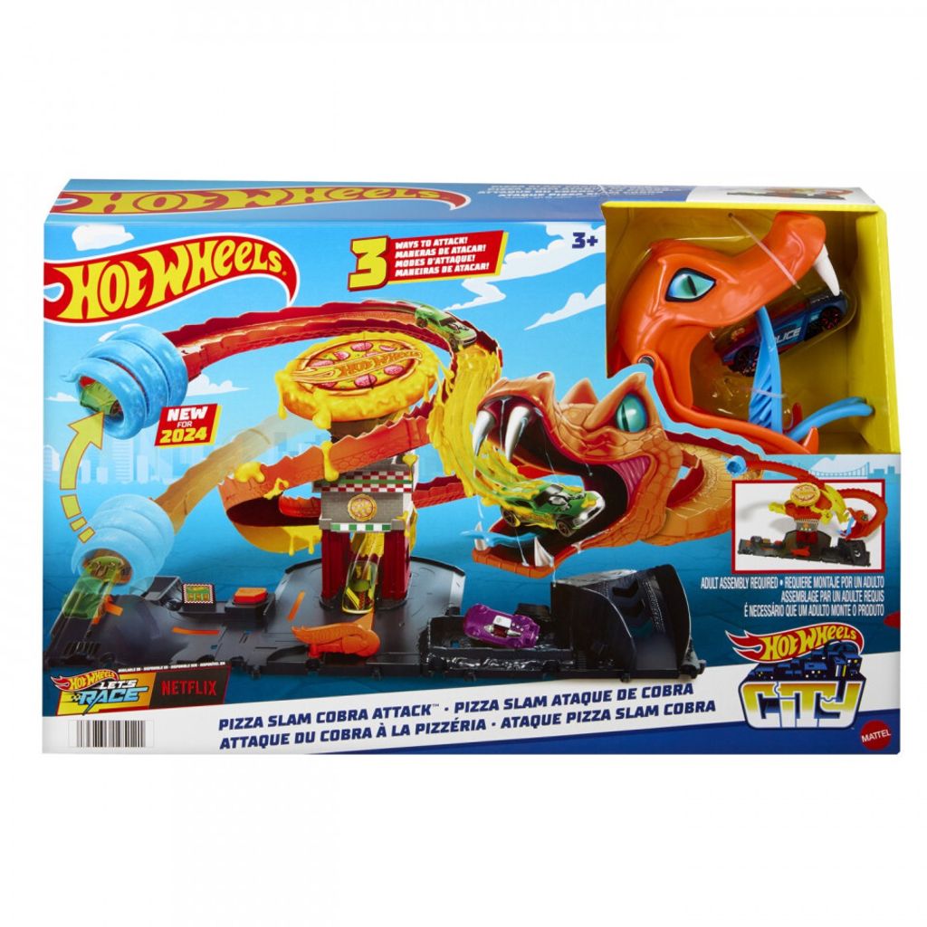 Mattel Hot Wheels City Cobra Slam Pizza Attack Obrázok produktu 