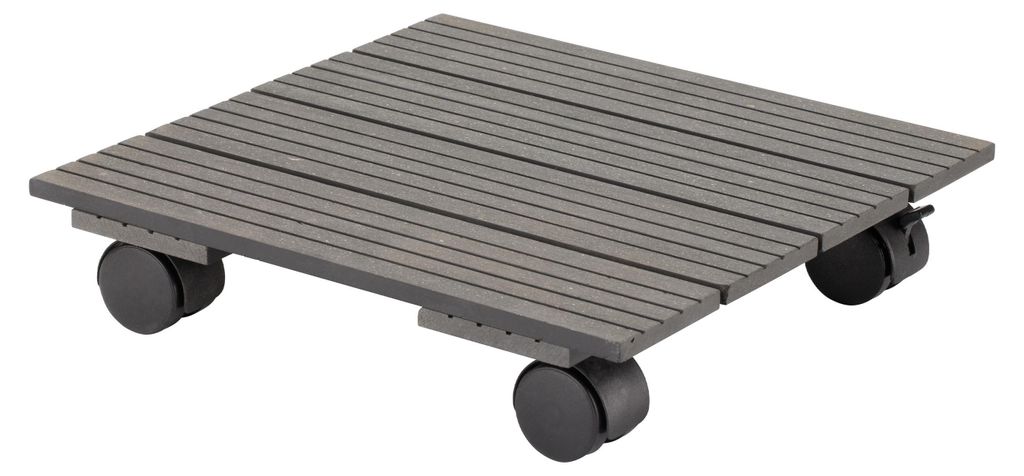 Form Plastic Plant Pot Trolley - Grau - Quadratisch - max 80 Kilo