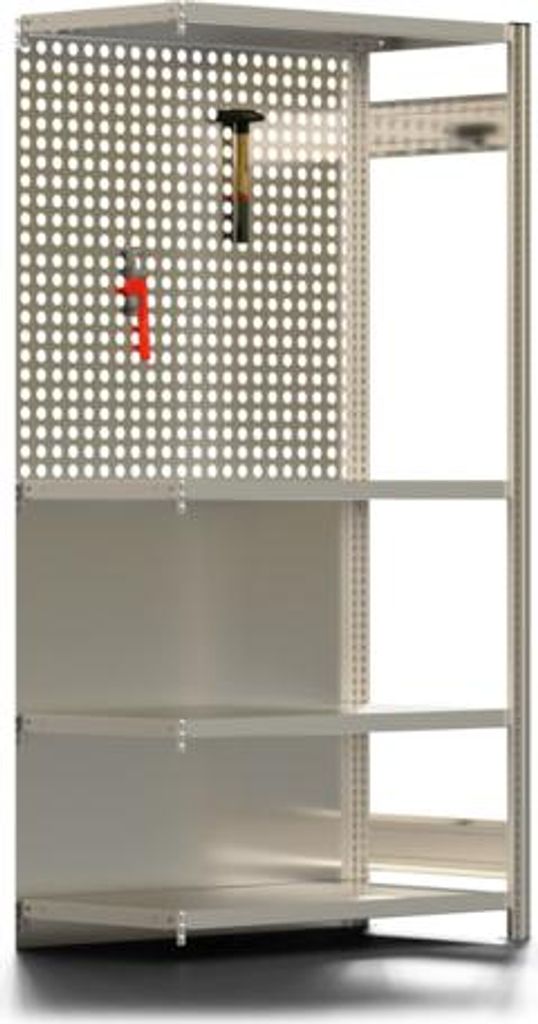 Werkstatt Regal - Steckregal - Anbauregal - Tiefenriegel - 2.000 x 1.005 x 500 mm (HxBxT) - BERT