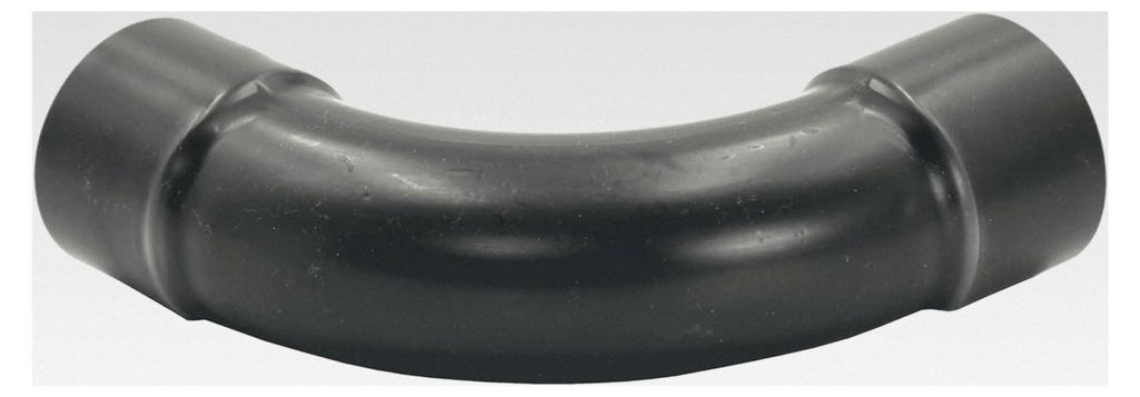 1x PVC-Fittings Bogen 90° mit 2x 63mm Klebemuffen - Verbinder aus grauem PVC-U für Rohre, Rohranschlüsse, Poolverrohrungen und mehr - Menge: 1 S...