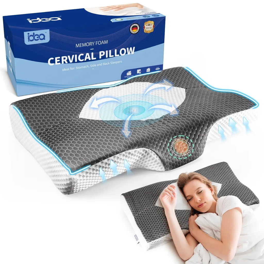 Oreiller pour dormir sur le côté ou le dos mémoire de forme 63cm
