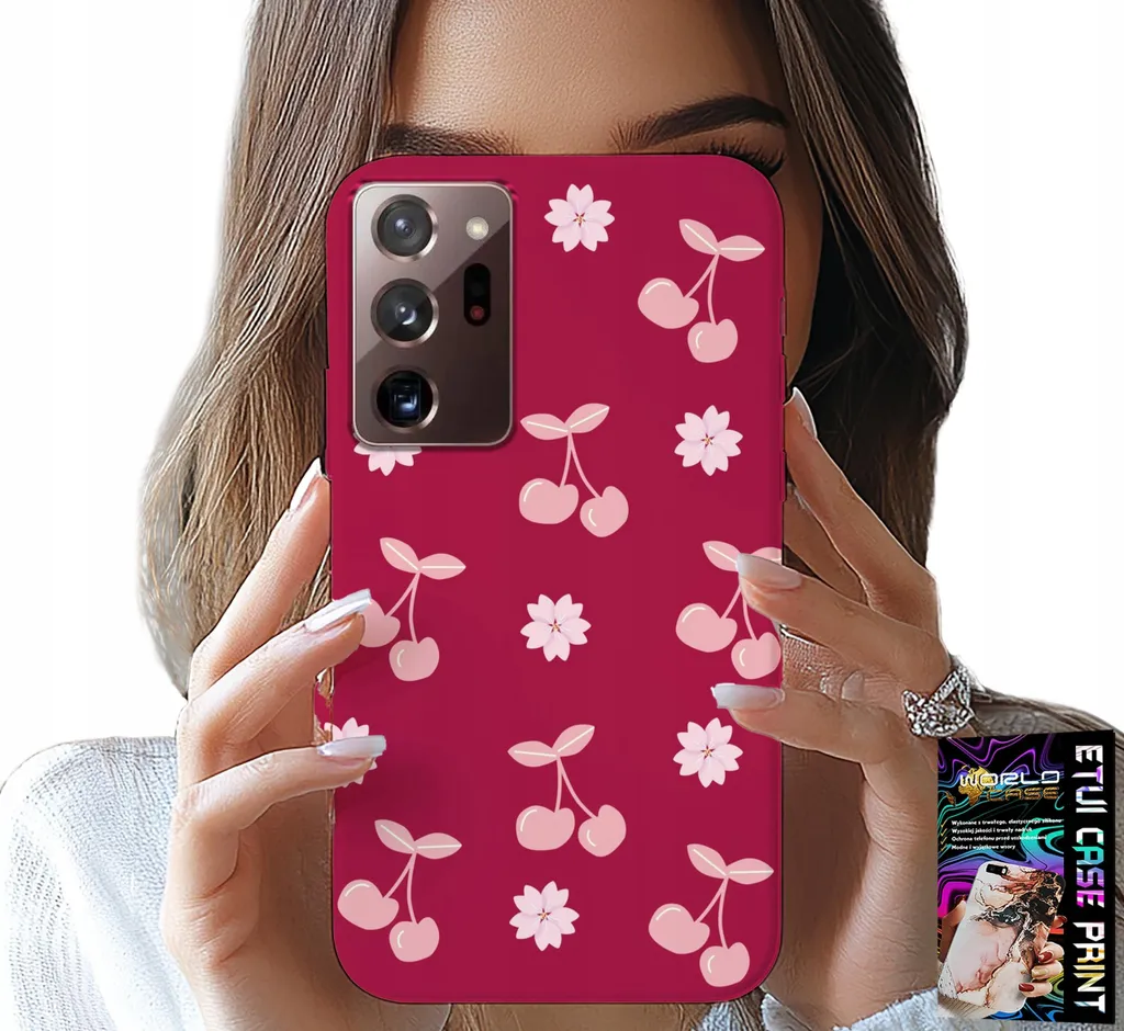 Sogno d'Estate: Cover Ciliegie Bordeaux per Samsung Note 20 Ultra