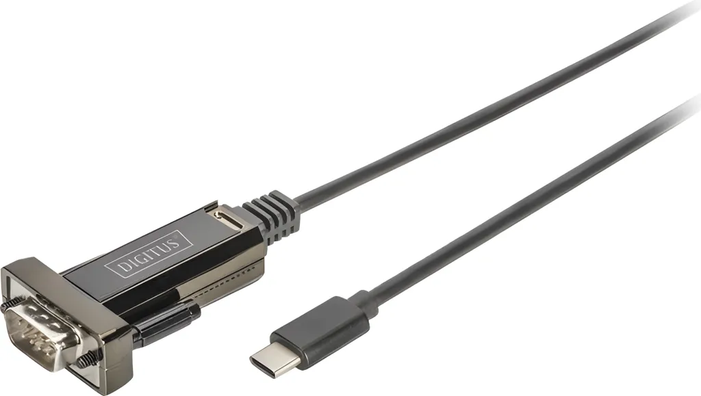 Adattatore DIGITUS USB-C a Seriale RS232 FTDI - Convertitore Industriale DB9 - 1