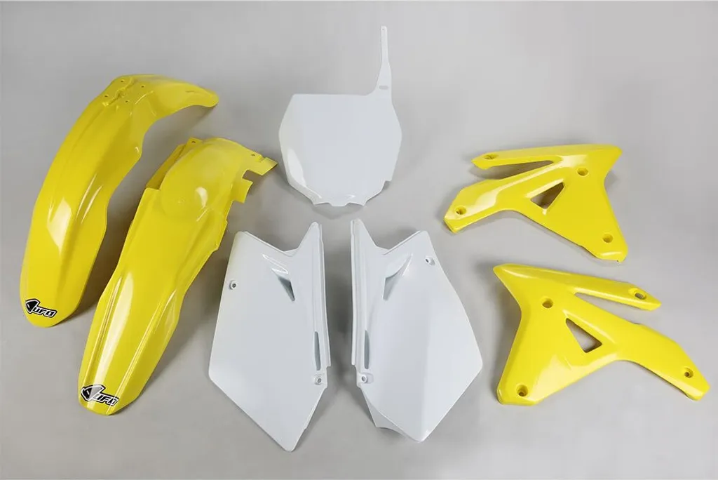Rénovation carrosserie Suzuki RMZ 450 2007 - Kit UFO 7 pièces Jaune