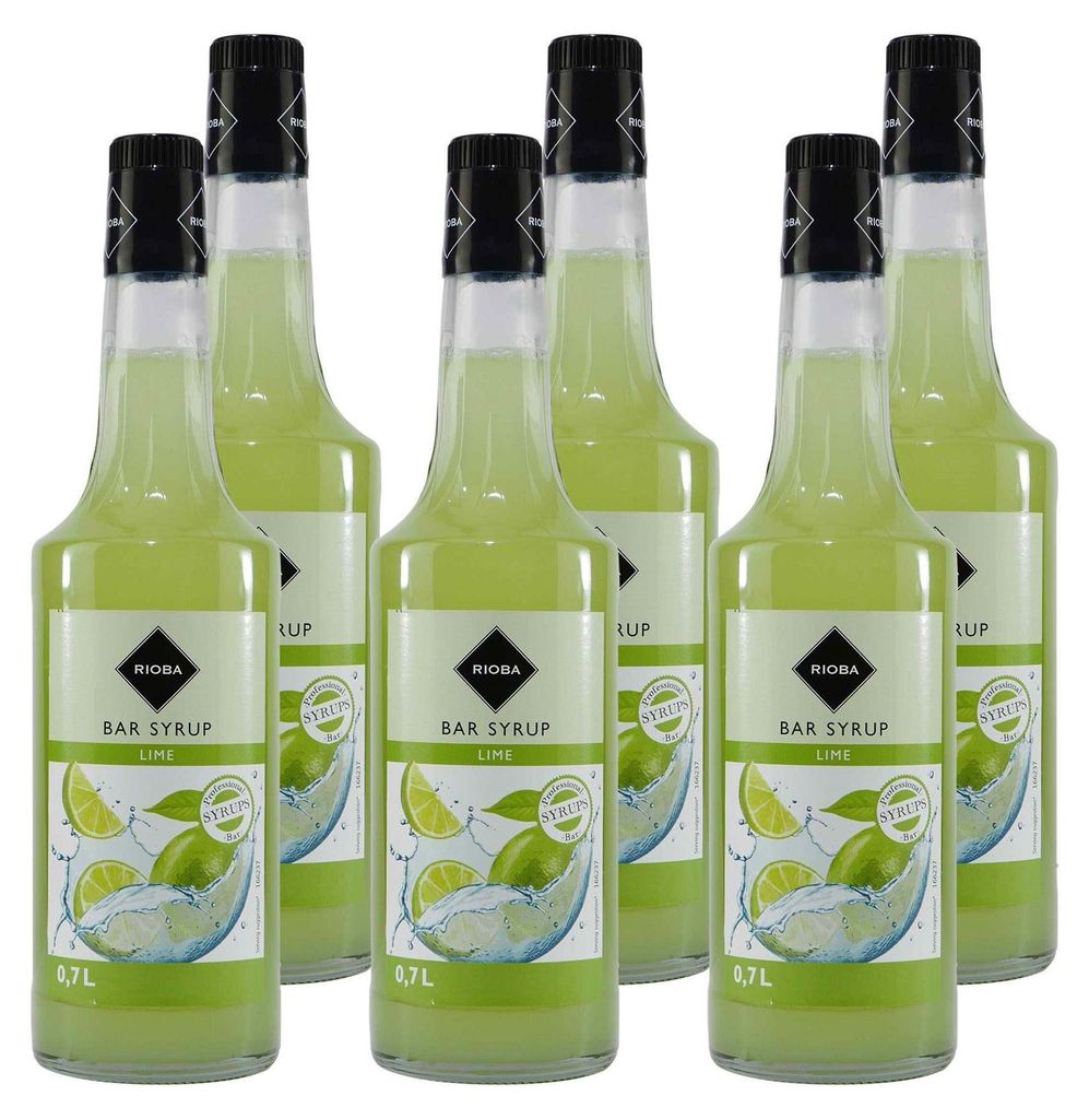 Rioba Lime (Limette) Syrup (6 x 0,7L) Produktbild 