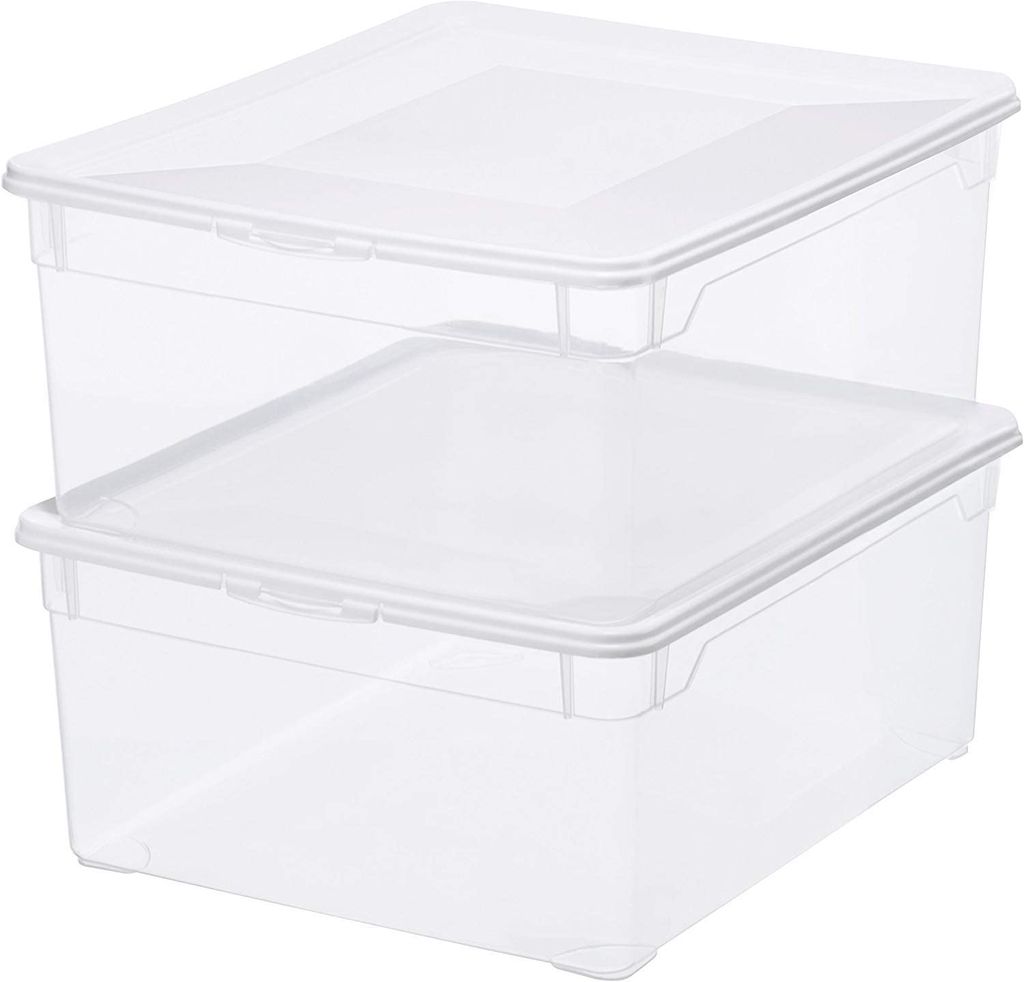Rotho Clear 2er-Set Aufbewahrungsbox 18l mit Deckel, Produktbild 