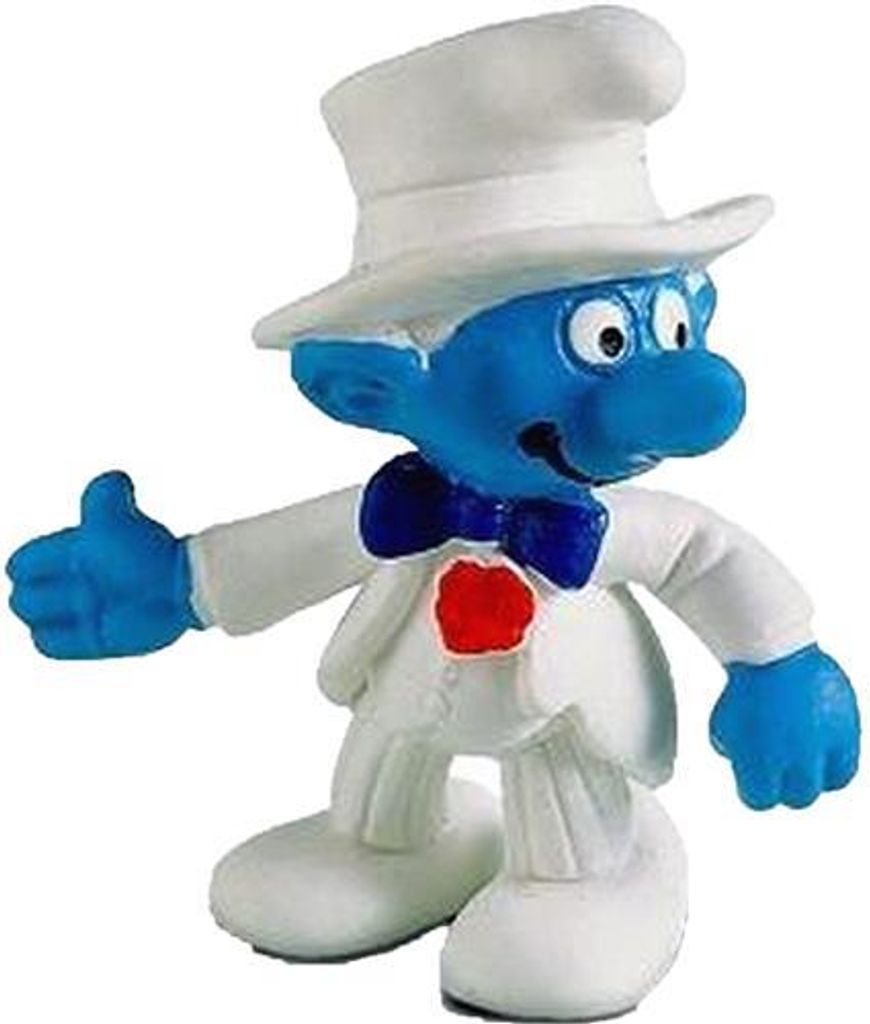 schleich Bräutigam, 3 Jahr(e), The Smurfs, Blau, Weiß, Rot, Produktbild 