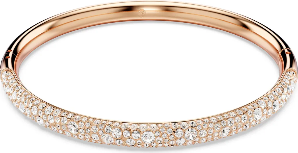Bracelet Swarovski Meteora 5688612 jonc doré rose taille L pour femme
