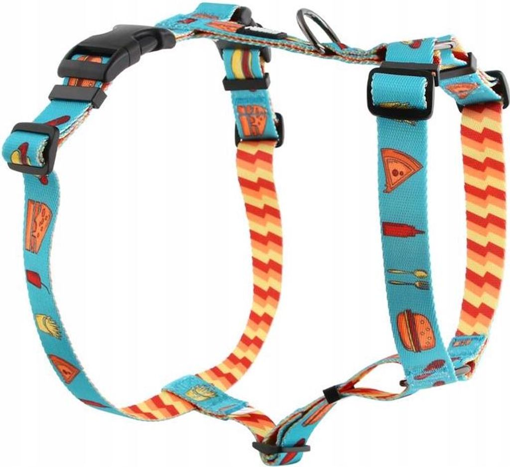 Geschirr für einen großen Hund, Schutz, druckfrei, bunt, Schäferhund HUGGY DOGGY XL