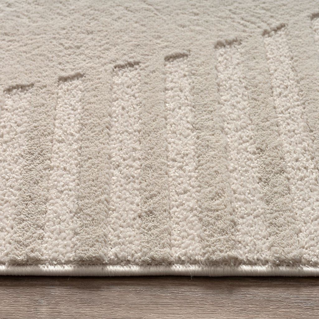 TT Home Wohnzimmer Teppich Schlafzimmer Kurzflor Soft Modern Boho Skandi Design 3D Unifarben Abstraktes Geometrisches Design Größe 160x230 cm