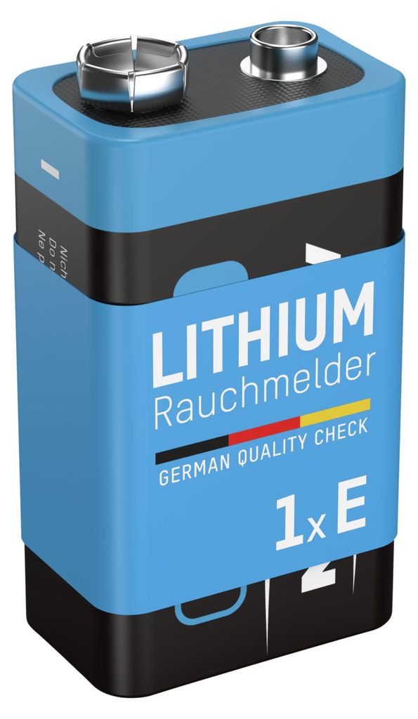 ANSMANN Rauchmelder Extrem Lithium Batterie 9V E-Block, 1 Produktbild 