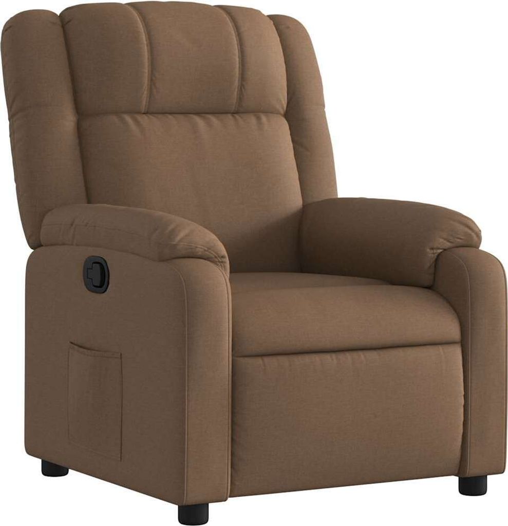 vidaXL Relaxsessel Braun Stoff