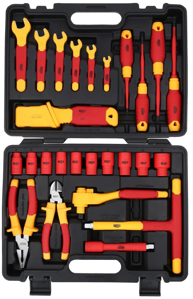 Évitez les risques électriques avec le jeu d'outils isolés KS TOOLS - 4