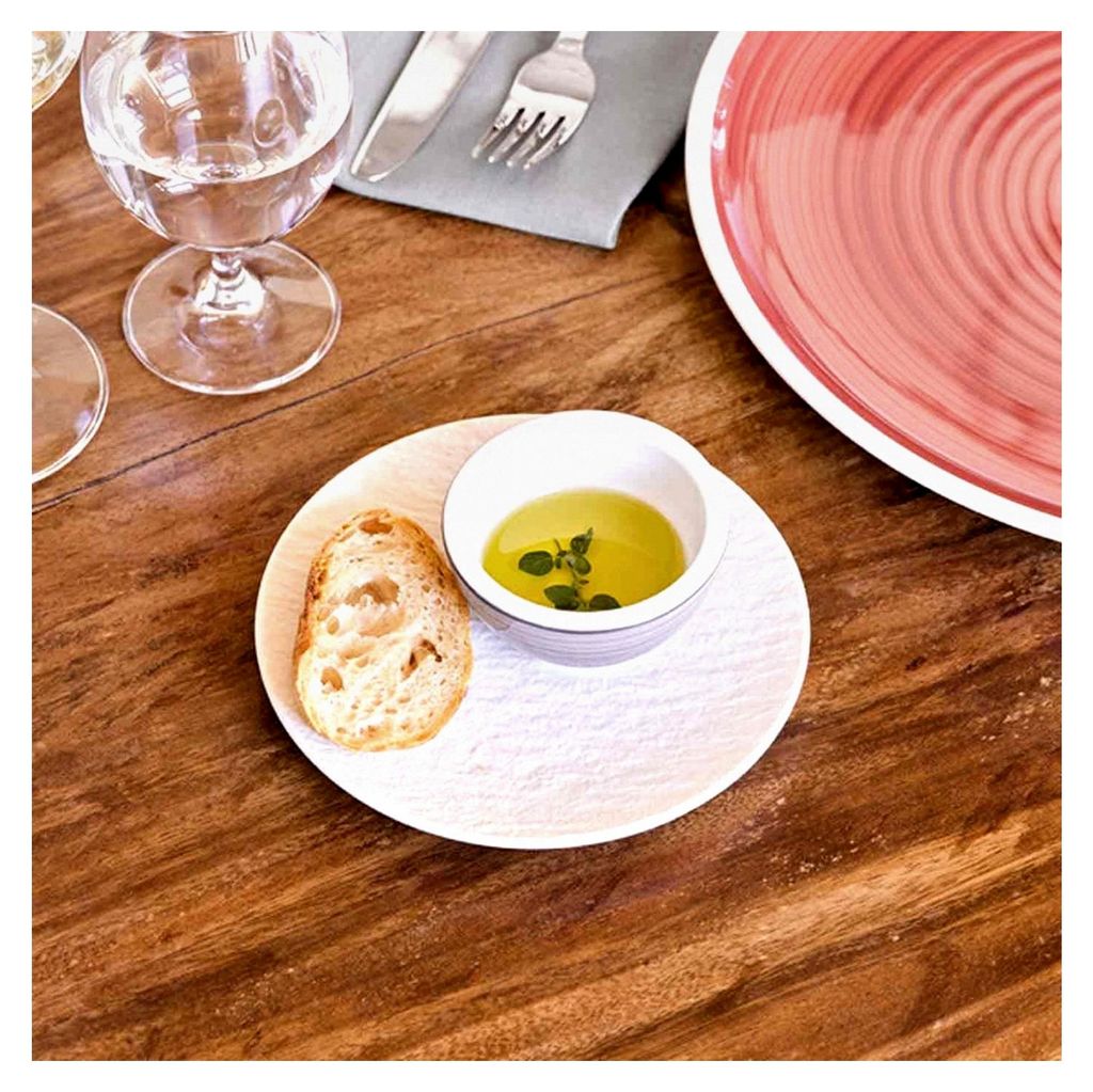 Starter-Set 16-teilig, Geschirr Set für 4 Personen, Spülmaschinenfest und Mikrowellensicher, Premium Porzellan, Kombiservice, Weiß