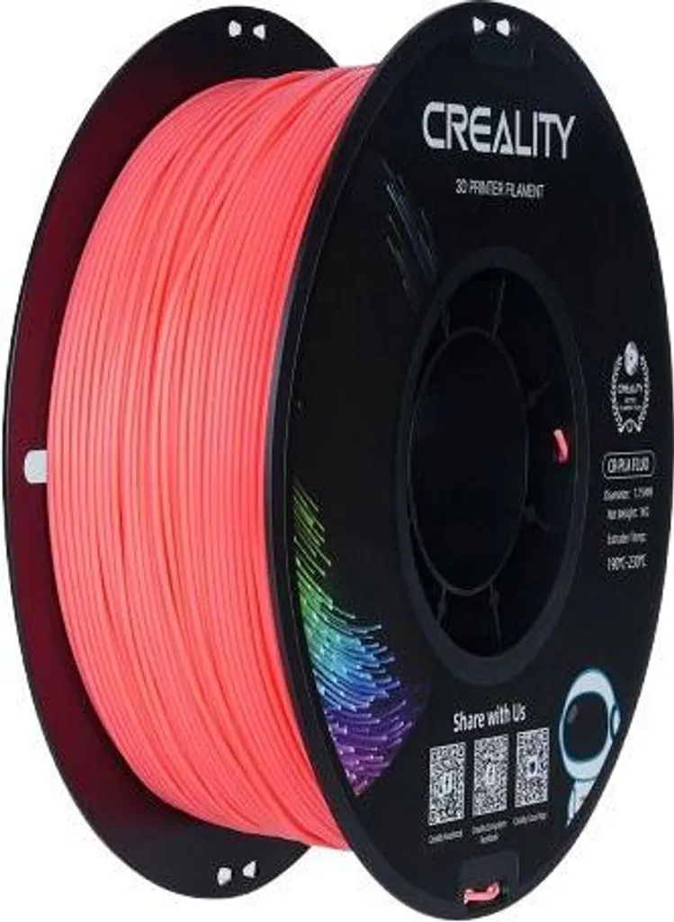 Filamento Creality CR-PLA Rosso Fluorescente 1kg - Crea Stampe WOW!