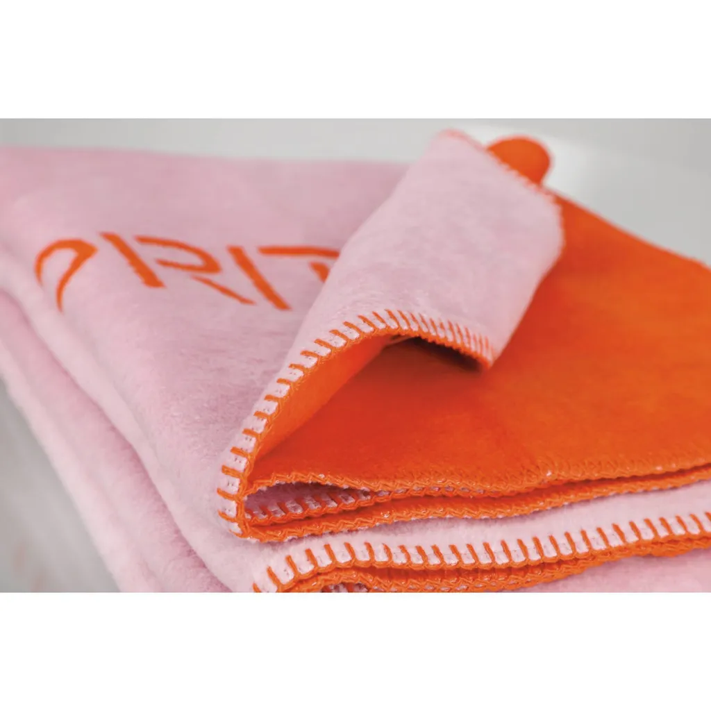 ESPRIT Tapis de Salon et Plaid FUN Rose - Couverture Douce 130x170 cm