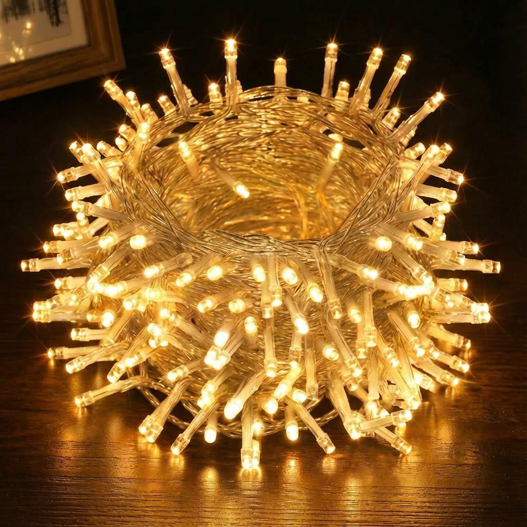 30M 300LEDs 8 módov rozprávkové svetlá napájanie LED Obrázok produktu 