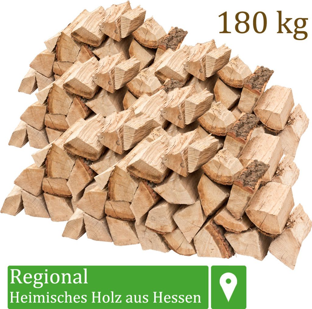 Brennholz Kaminholz Holz Eiche 180 kg Für Ofen und Kamin Produktbild 