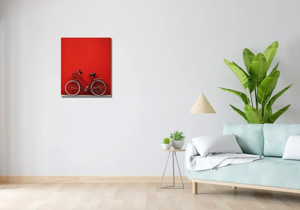 Quadro 50x60 cm Bicicletta rossa - 2