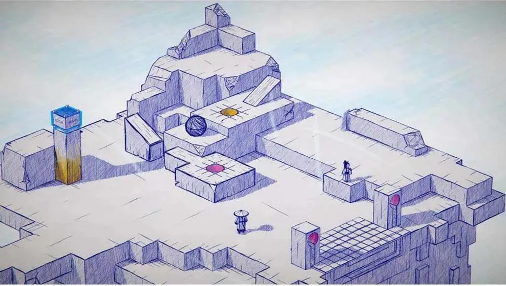 Inked sur Switch - Graphismes Dessinés à la Main et Puzzles Créatifs - 3
