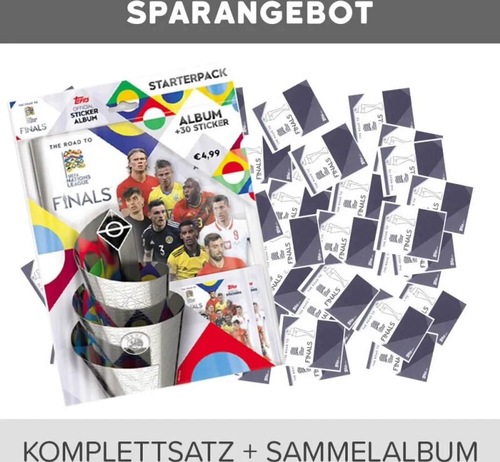 Finissez votre Album UEFA Nations League Topps avec ce Pack Série Complète