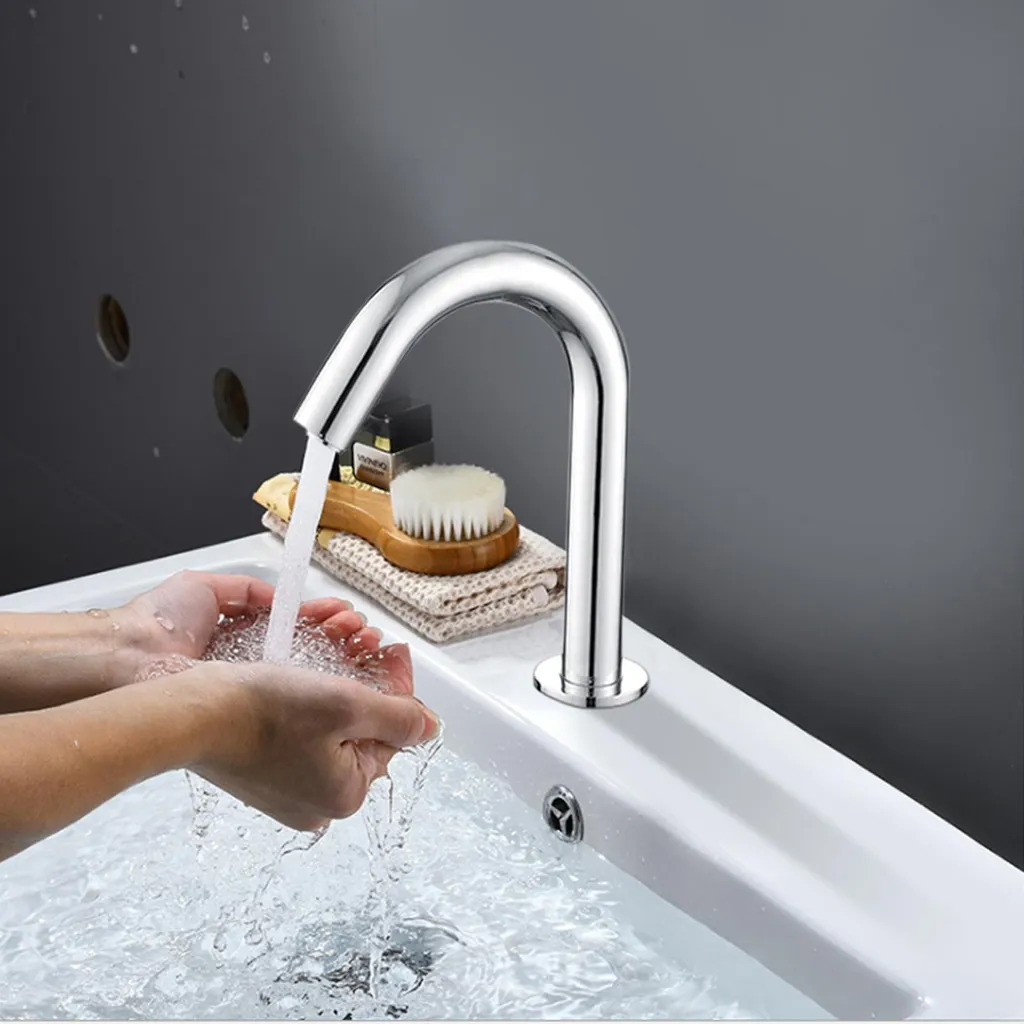 Robinet Capteur Infrarouge G1/2 Type Court avec Boîtier Electronique