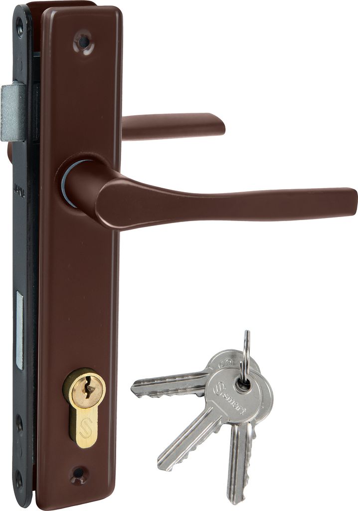 Set completo Tor-Braun: maniglia, serratura, cilindro Immagine del prodotto 
