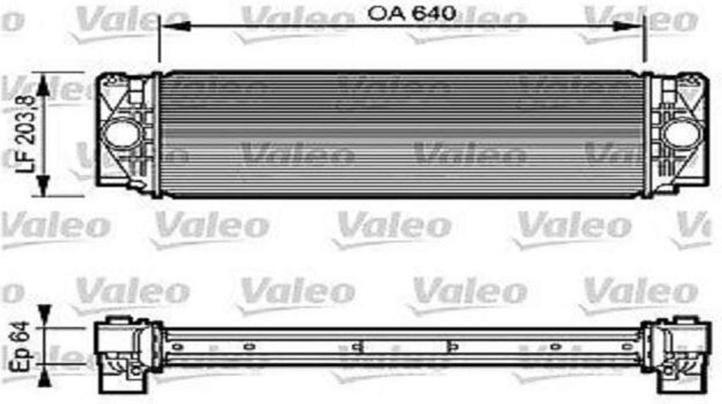 VALEO Ladeluftkühler 818732