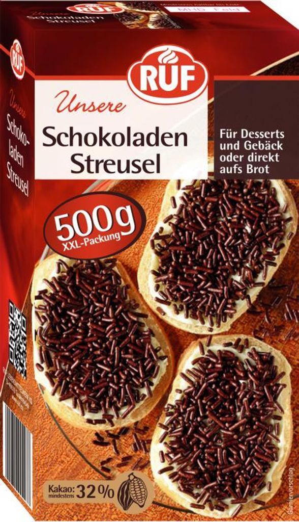 RUF Schokoladen Streusel 500g Produktbild 