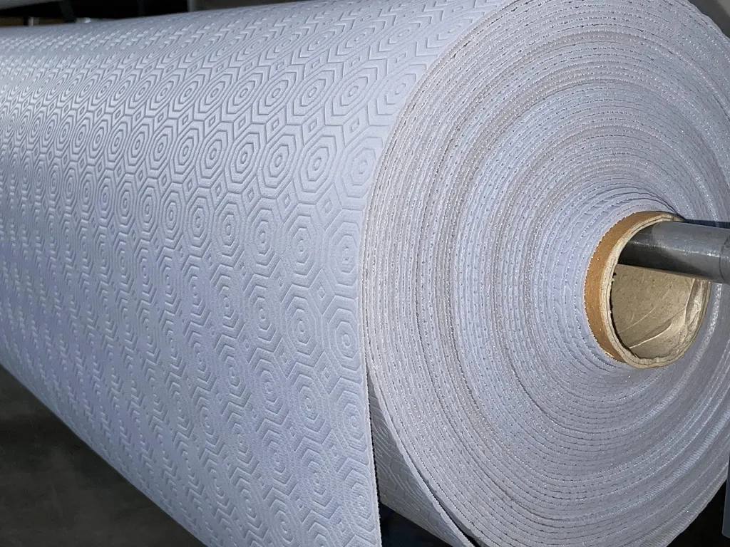 Sous-nappe Bulgomme Gris 350x140 cm - Protection Table Épaisse et Souple