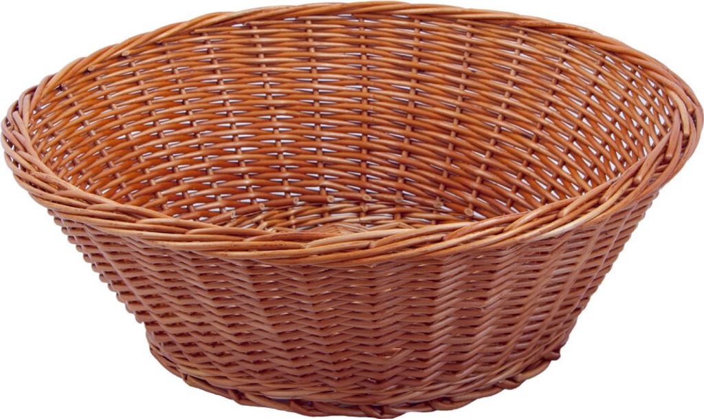 Präsentationskorb für Ständer, naturbraune Weide, Øo 59cm x Øu 37cm x H 19cm
