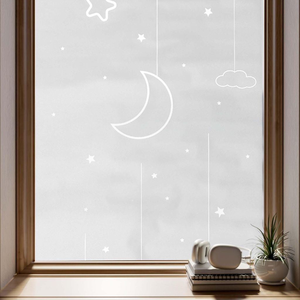 Fensterfolie, Mattierte Statische Fensterfolie, Dekorative Nicht-Klebende Glasfolie, UV-Schutz, Dreamland, 300 x 30 cm