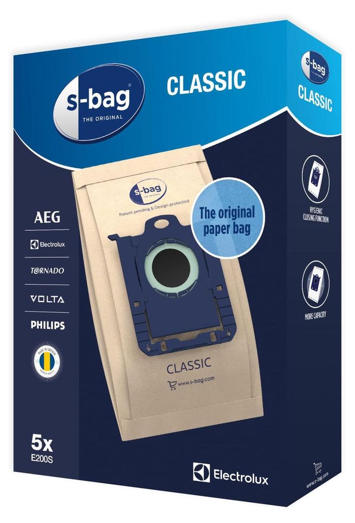 Electrolux E200S S-Bag sacchi carta aspirapolvere Ultra Immagine del prodotto 