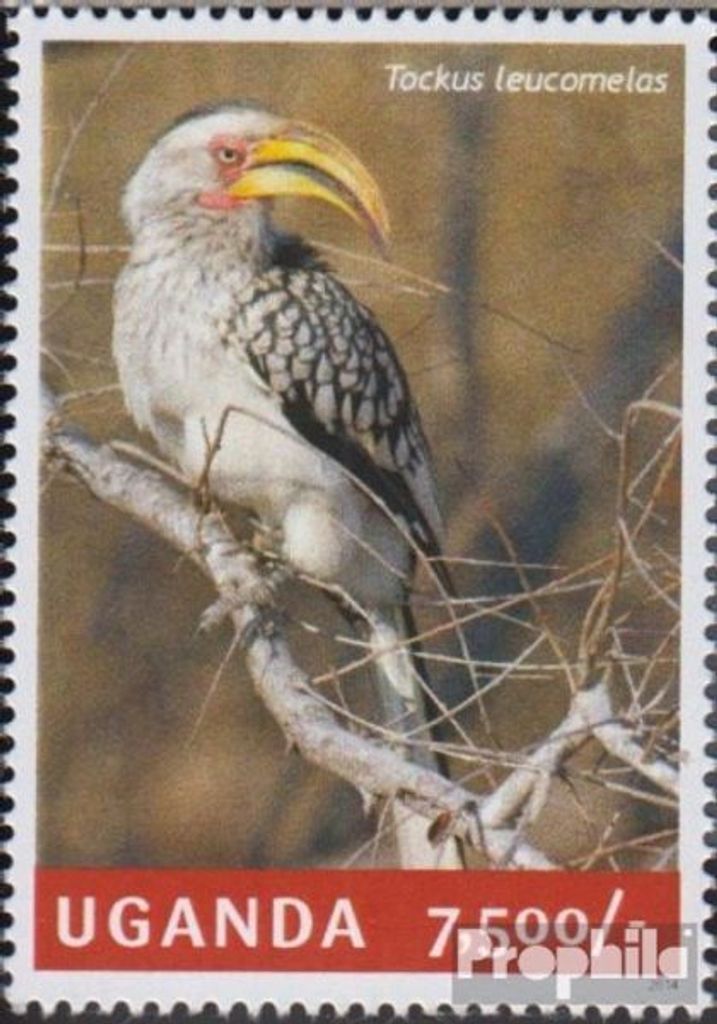 Briefmarken Uganda 2014 Mi 3234 (kompl.Ausg.) postfrisch Hornvögel