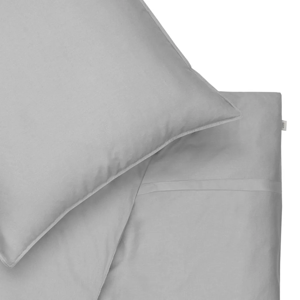 Set Copripiumino PURE 2.0 Grigio Scuro 140x200 | SCHÖNER WOHNEN Satin