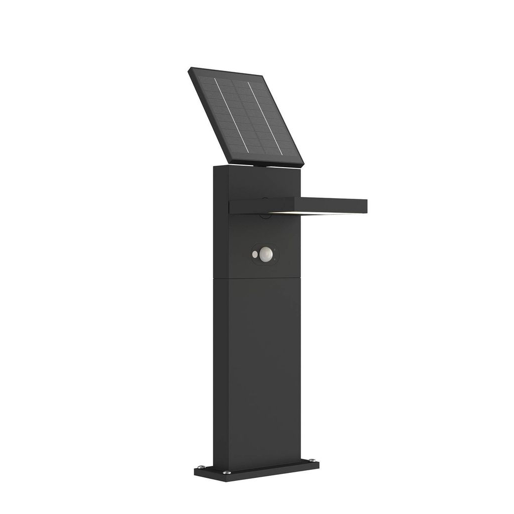 Lucande LED-Solarwegelampe Silvan, 60 cm, Sensor, anthrazit