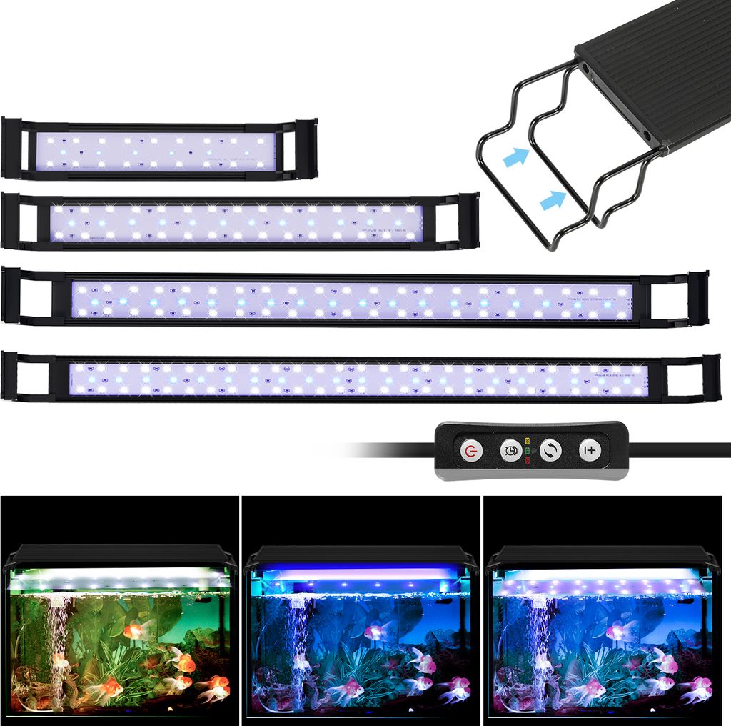 TolleTour 75-90cm LED Aquarium Licht Lampe Süßwasserfische Vollspektrum