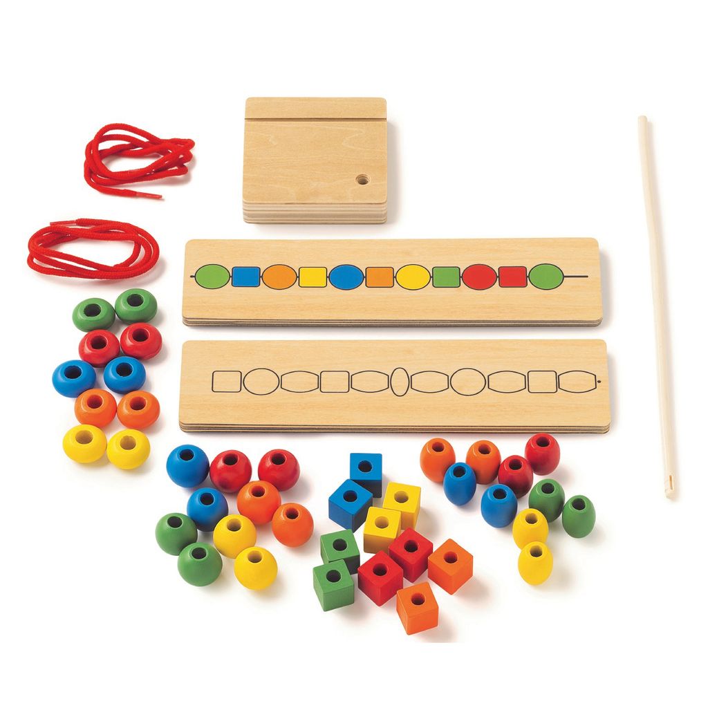 Eduplay Sortierspiel Spielzeug - bunte Perlen sortieren Lernspiel
