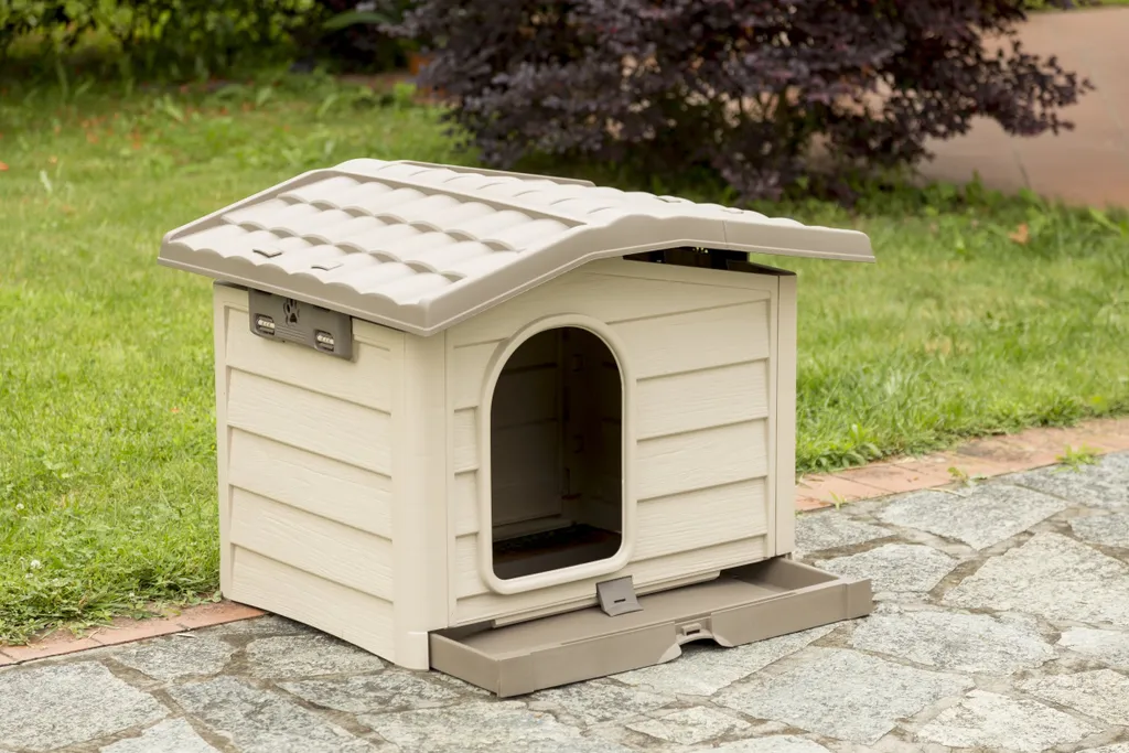 Cuccia Cane Esterno Bama 89x75x62 cm Resina - Montaggio Senza Attrezzi - 3