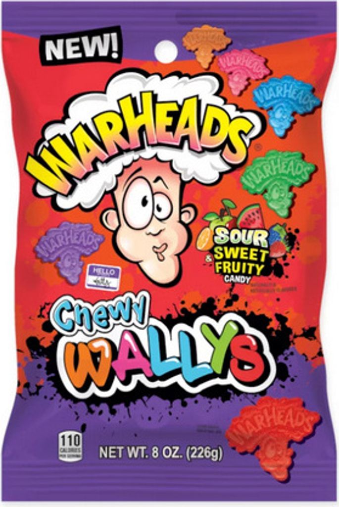 Warheads Chewy Wallys Sour Sweet & Fruity 226g