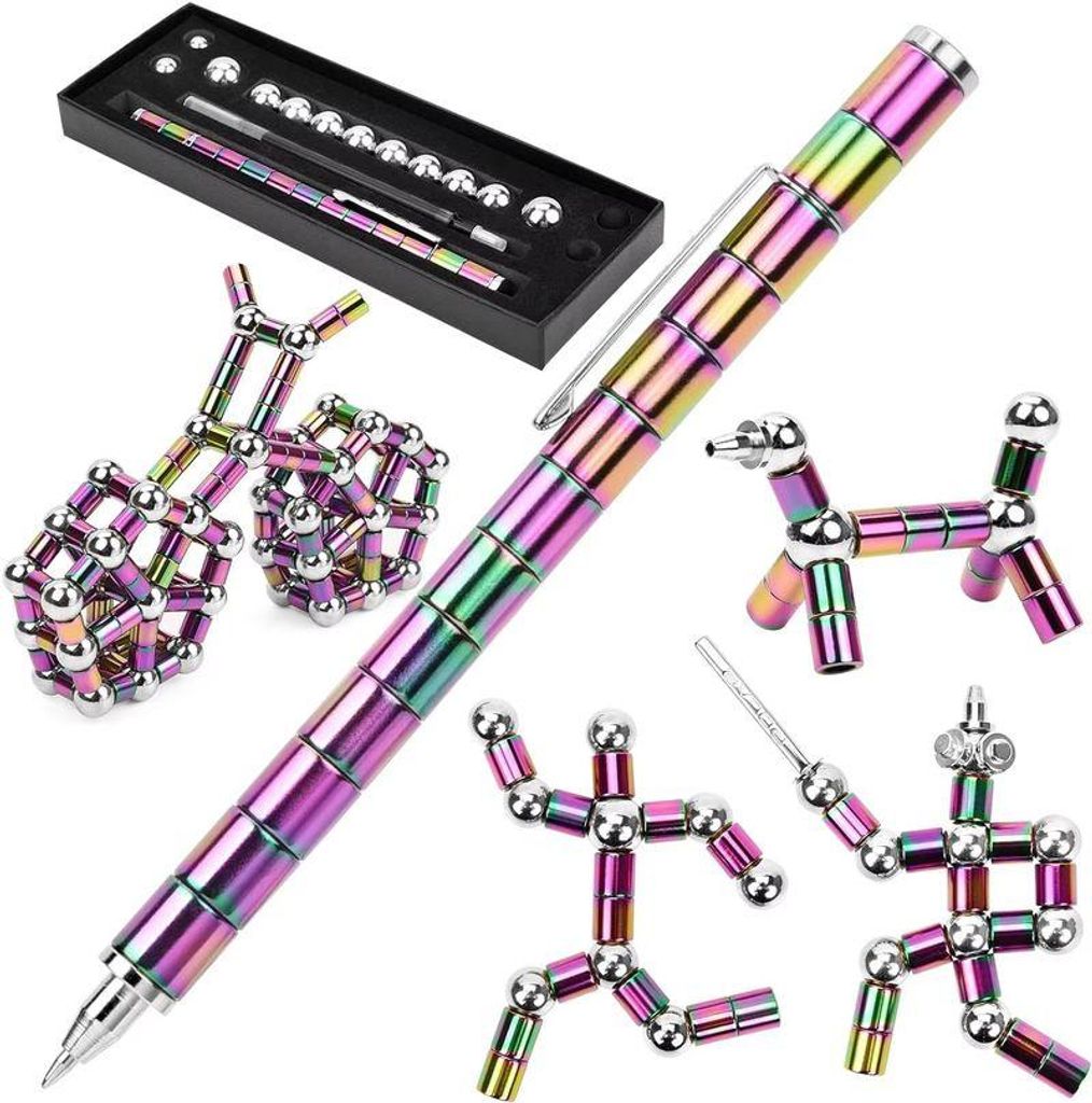 Magnetischer Fidget-Stift 0,5 mm - Regenbogenfarben, Produktbild 