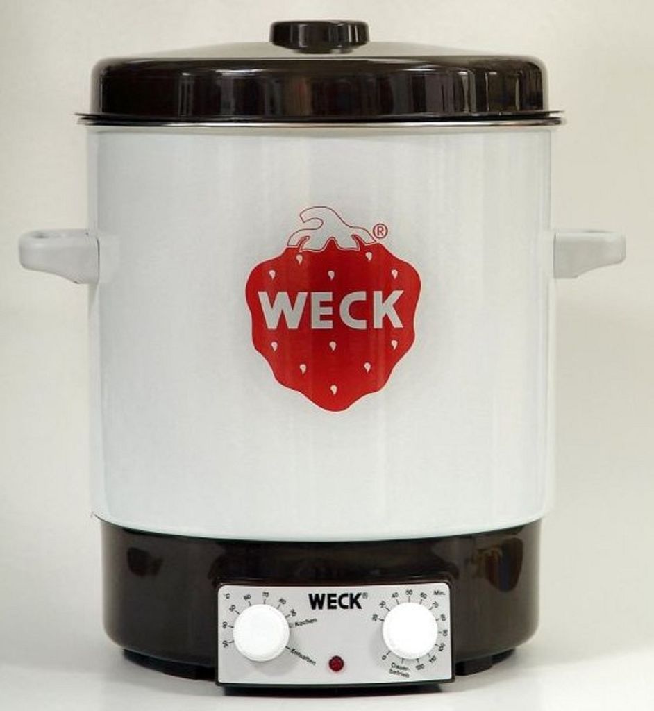 WECK Einkochautomat 29 l Ø35cm weiß emailliert mit Uhr Produktbild 12