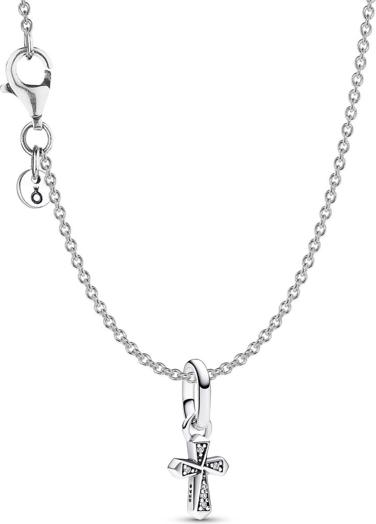 Pandora 68324 Damen-Kette Funkelndes Kreuz Silber 1