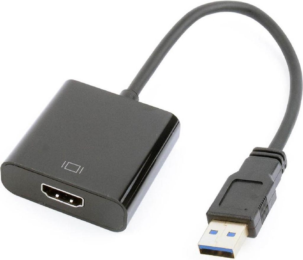 Gembird USB zu HDMI Display Adapter in Schwarz
