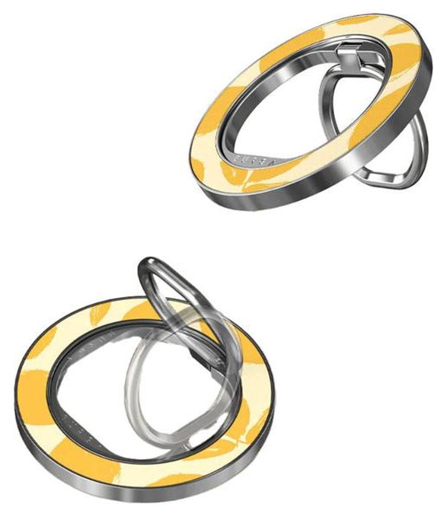 Finger-Magnet-Halterung / Ständer, Burga Lemon Tart, Gelb