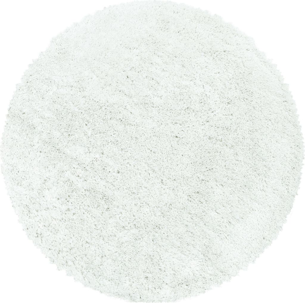 Teppium Teppich Shaggy Super Weich Einfarbig Hochflor Teppich für Wohnzimmer, Schlafzimmer Flauschig, Grösse: 120 cm Rund